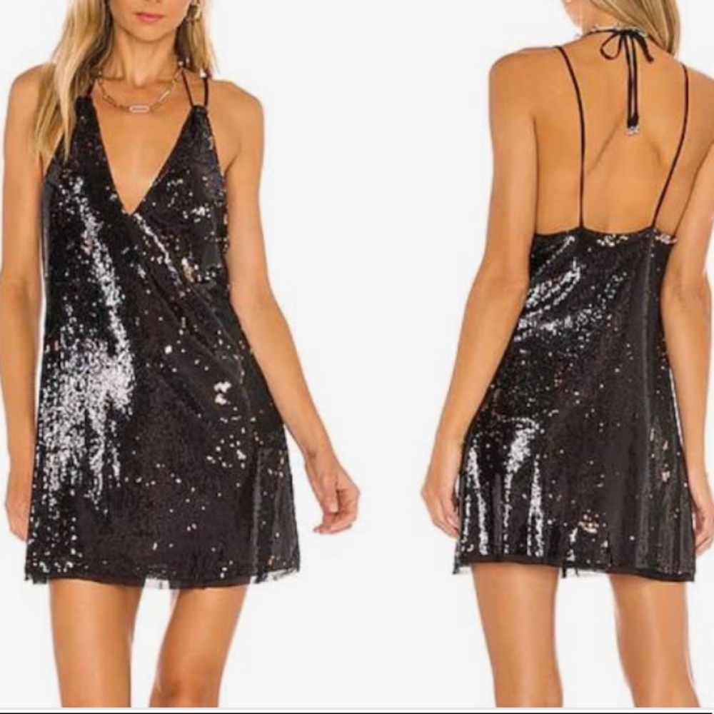 Free People Double Take Sequin Mini Dress